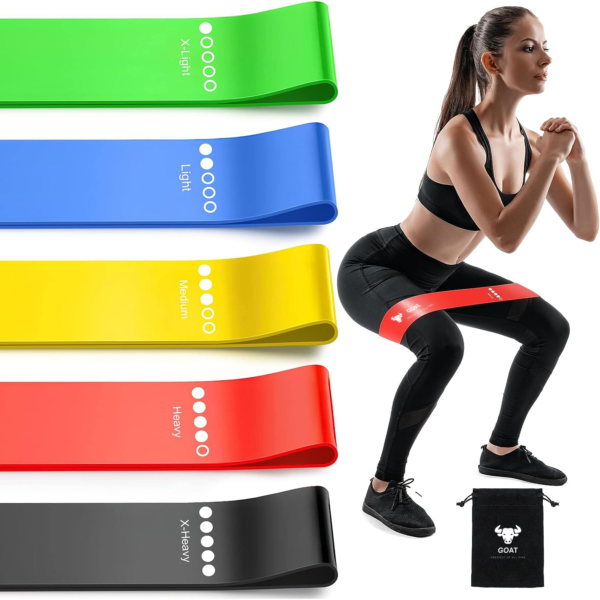 GOAT - Ultimate Resistance Loop Bands Set of 5: Weight Levels