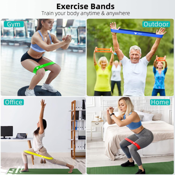 GOAT - Ultimate Resistance Loop Bands Set of 5: Activities