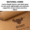 GOAT - EcoFusion Cork Yoga Mat: Natural Cork