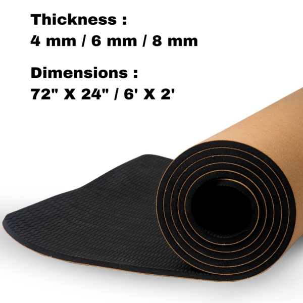 GOAT - EcoFusion Cork Yoga Mat: Thickness/Dimensions